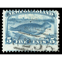 newfoundland stamp 53 harp seal 5 1880 U 008