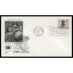 canada stamp 396 students 5 1962 FDC PC 010