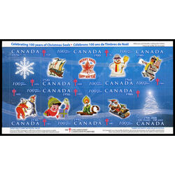 canada stamp christmas seals cs107 100th christmas seals 2008