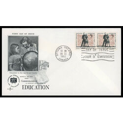 canada stamp 396 students 5 1962 FDC PC 023
