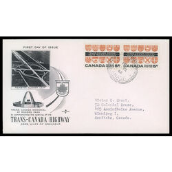 canada stamp 400 provincial coats of arms 5 1962 FDC PC 022