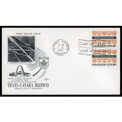 canada stamp 400 provincial coats of arms 5 1962 FDC PC 021