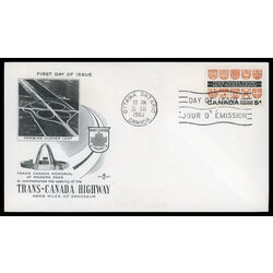 canada stamp 400 provincial coats of arms 5 1962 FDC PC 026