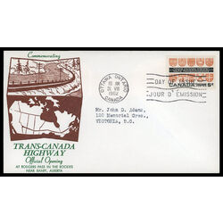 canada stamp 400 provincial coats of arms 5 1962 FDC PC 034
