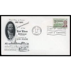 canada stamp 397 lord selkirk 5 1962 FDC PC 022