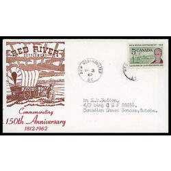 canada stamp 397 lord selkirk 5 1962 FDC PC 018