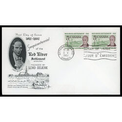 canada stamp 397 lord selkirk 5 1962 FDC PC 023