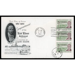 canada stamp 397 lord selkirk 5 1962 FDC PC 028