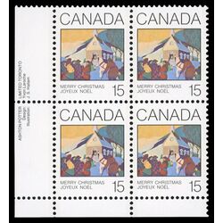 canada stamp 870 christmas morning 15 1980 PB LL