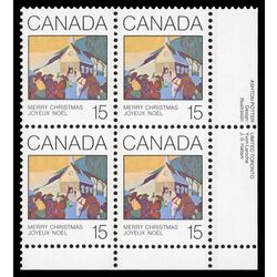 canada stamp 870 christmas morning 15 1980 PB LR
