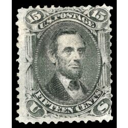 us stamp postage issues 98 lincoln 15 1867 M 003