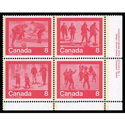 canada stamp 647ai keep fit winter sports 1974 PB LR