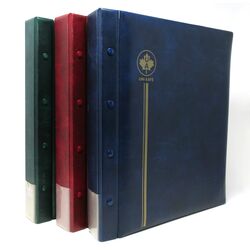 3 used uni safe binders with stock sheets