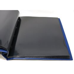 3 used uni safe binders with stock sheets