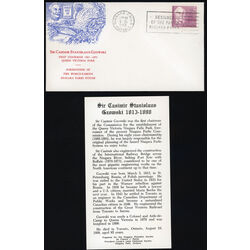 canada stamp 410 sir casimir czowski 5 1963 FDC PC 013