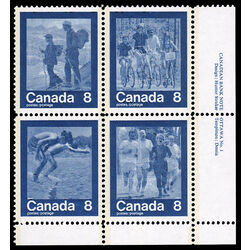 canada stamp 632ai keep fit summer sports 1974 PB LR