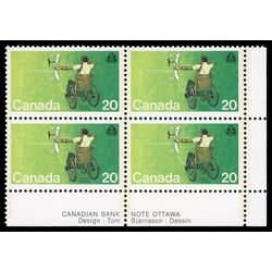 canada stamp 694i archer in wheelchair 20 1976 PB LR