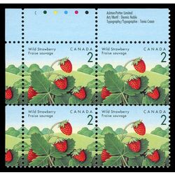canada stamp 1350 wild strawberry 2 1992 PB UL