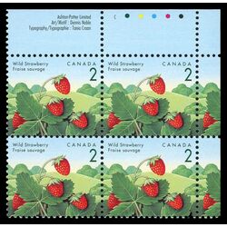 canada stamp 1350 wild strawberry 2 1992 PB UR