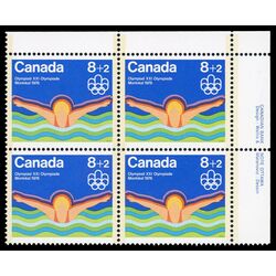 canada stamp b semi postal b4i swimming 1975 PB UR