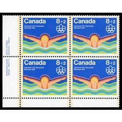 canada stamp b semi postal b4i swimming 1975 PB LL