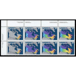 canada stamp 893a block canada day 1981 PB UL