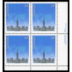 canada stamp 1061ii stylized map over parliament buildings 34 1985 PB LR