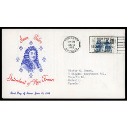 canada stamp 398 talon and colonists 5 1962 FDC PC 011