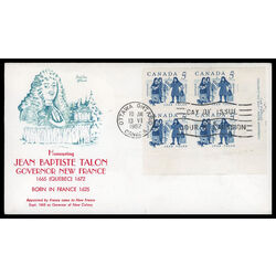 canada stamp 398 talon and colonists 5 1962 FDC LR 017