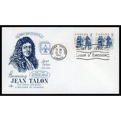 canada stamp 398 talon and colonists 5 1962 FDC PC 020