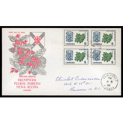canada stamp 420 nova scotia mayflower 5 1965 FDC BLOCK 010