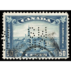canada stamp o official oa176 grand pre ns acadian memorial church 50 1930 U F VF 001