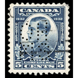 canada stamp o official oa193 prince of wales 5 1932 U VF 001