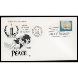 canada stamp 416 pacern in terris 5 1964 FDC PC 009