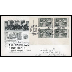 canada stamp 431 confederation memorial 5 1964 FDC LL 018