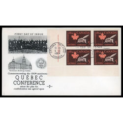canada stamp 432 quil and maple leaf 5 1964 FDC LL 011