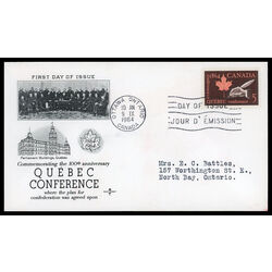 canada stamp 432 quil and maple leaf 5 1964 FDC PC 016