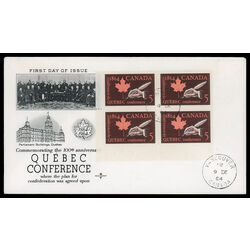 canada stamp 432 quil and maple leaf 5 1964 FDC LL 017