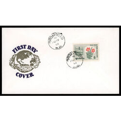 canada stamp 426 alberta wild rose 5 1966 FDC PC 009