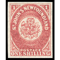 newfoundland stamp 23 pence third issue 1sh 1861 M XFNH 008