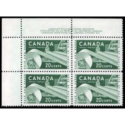 canada stamp 362 paper industry pulp and paper 20 1956 PB UL %231