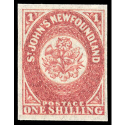 newfoundland stamp 23 pence third issue 1sh 1861 M XFNH 009