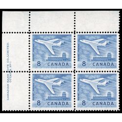 canada stamp 436 jet plane ottawa 8 1964 PB UL %231