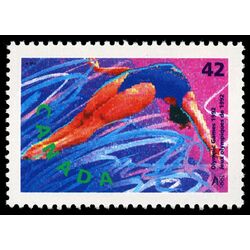 canada stamp 1416 diving 42 1992