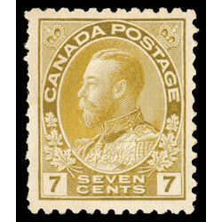 canada stamp 113b king george v 7 1912 M VF 009