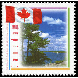 canada stamp 1546 flag with scene of lake 43 1995