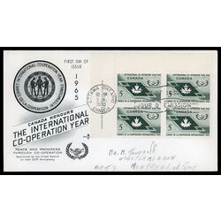 canada stamp 437 maple leaf and icy symbol 5 1965 FDC UL 012