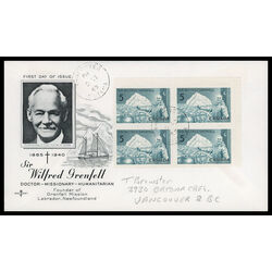 canada stamp 438 sir wilfred grenfell and ship 5 1965 FDC UR 014