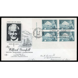 canada stamp 438 sir wilfred grenfell and ship 5 1965 FDC LL 015