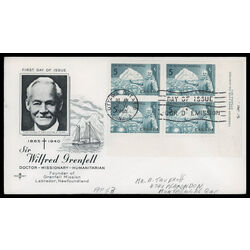 canada stamp 438 sir wilfred grenfell and ship 5 1965 FDC LR 016